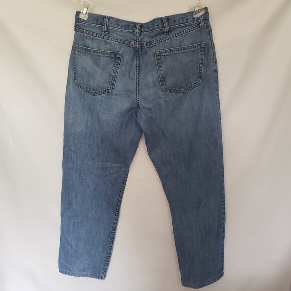 Lands' End Mens Jeans Size 36 Traditional Fit Denim Pants Straight Leg 5 Pocket - Picture 5 of 10